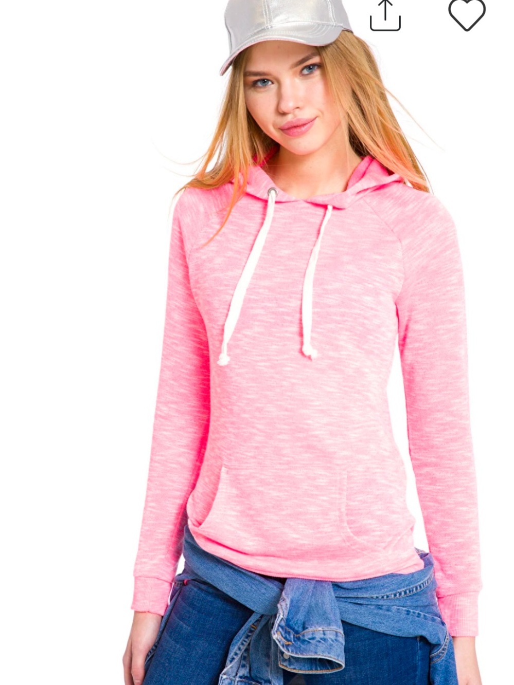 Women’s Lightweight Pink Hoodie Top
